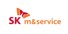 SK m&service 로고